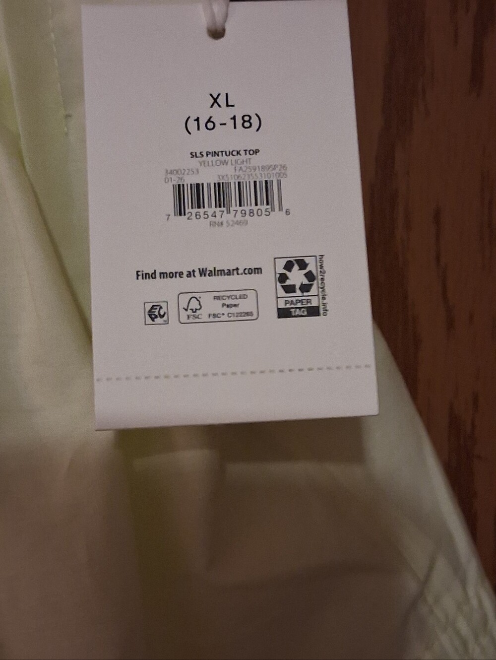 Free Assembly XL 16-18 Butter Yellow Sleeveless Pintuck Peplum Top NWT - Picture 4 of 9